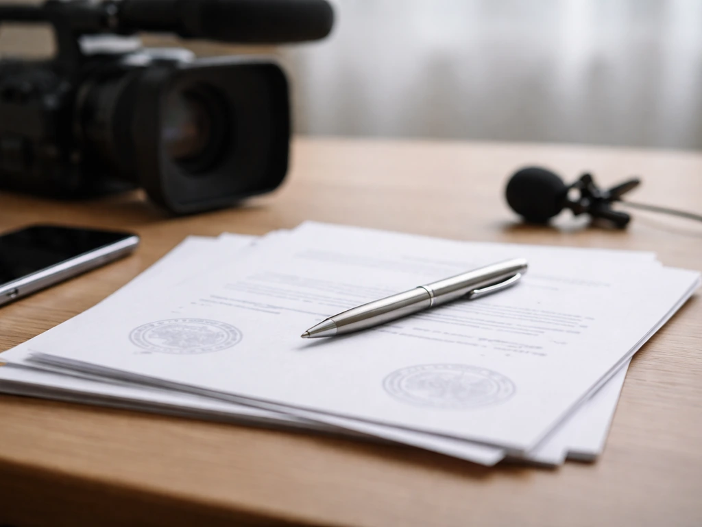 Close-up of business documents and a smartphone on a desk, suggesting company registration proof for a sole proprietorsh